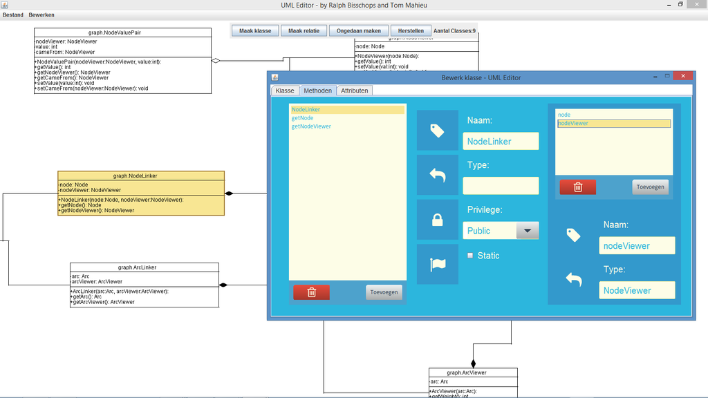 Screenshot UML-Editor